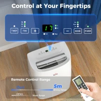 HOMCOM 14000 BTU Multi-Mode Mobile Air Conditioner, with Mounting Kit(m-6)