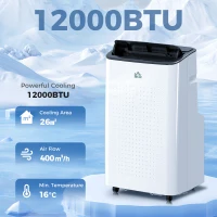HOMCOM 12000 BTU App-Controlled Mobile Air Conditioner - White(m-2)
