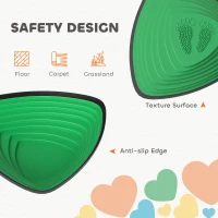 AIYAPLAY 6-Piece Stepping Stones for Kids, Stackable Sensory Toys Outdoor Indoor, Obstacle Course for Balance and Motor Skills(m-5)