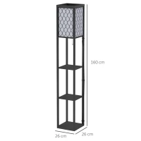 HOMCOM Lampadário com Estante 2 em 1 - Design Moderno e Funcional(m-3)