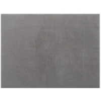 HOMCOM Tapis salon 160 x 120 cm tapis à poils longs, lavable en machine, antidérapant, en fausse fourrure, gris clair(m-12)