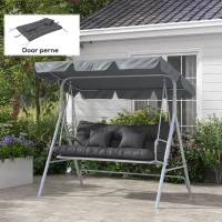 Outsunny Set de 4 Perne pentru Sezut si Spatar pentru Exterior(m-2)
