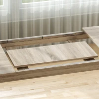 HOMCOM Uitschuifbare Eettafel, uitbreidbaar van 180 naar 260 cm, voor 6-10 personen, Hout(m-7)