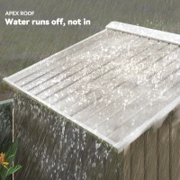 Outsunny 7 x 4ft Metal Garden Storage Shed with Vents, Floor Foundation Kit and Lockable Double Doors, Light Brown(m-7)