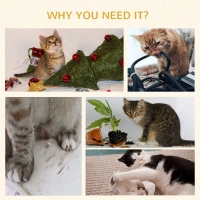 PawHut Cat Tree Tower Indoor Cats Climbing Activity Centre Kitten Furniture w/ Cat House, Bed, Scratching Post, Brown(m-6)