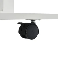 Lift-Up Coffee Table with Hydraulic Mechanism, Hidden Storage and Adjustable Height, 100L x 50W x 48H cm, White(m-11)