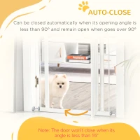 PawHut Adjustable Pressure Fit Safety Gate, Pet Dog Barrier for for Doorways, Staircases, Hallways with Auto Close, Double Locking, Opening 74-80cm(m-5)