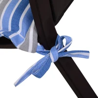 Outsunny Polyester Set Of 2 Swing Chair Cushion Blue Stripes(m-7)