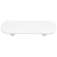 Wooden TV Stand Cabinet with Durable Construction, MDF Entertainment Centre with Rounded-Edge Design, 160L x 40W x 40H cm, White(m-9)