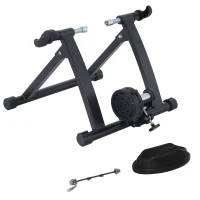 HOMCOM Indoor Bicycle Magnetic Foldable Turbo Trainer - Black, Suitable 26-28"/700C Tyres(m-1)