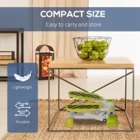 HOMCOM Mini Stepper, Portable Stepper for Aerobic Exercise with LCD Display, Home Gym Office Use(m-5)