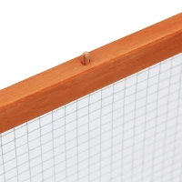 PawHut Gabbia per Animali da Compagnia, Gabbia per Roditori, Gabbia per Piccoli Animali in Legno di Abete, Naturale 181 x 100 x 48 cm(m-4)