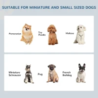 PawHut Raised Dog Feeding Bowls with Stand, Stainless Steel for  Extra Small and Small Dog, 44L x 24W x 15H cm - White(m-6)