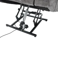 Electric Power Lift Recliner Chair with Massage and Heat, USB Ports and Storage Pocket, Easy Assembly and Support, 95L x 94W x 107H cm, Grey(m-14)