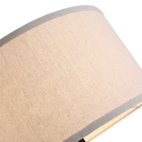 HOMCOM 5FT Elegant Wood Tripod Floor Lamp Free Standing E27 Bulb Lamp Versatile Use For Home Office - Beige(m-7)