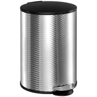 HOMCOM 20L Stainless Steel Compact Home Bin(m-10)