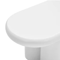 Wooden TV Stand Cabinet with Durable Construction, MDF Entertainment Centre with Rounded-Edge Design, 160L x 40W x 40H cm, White(m-8)