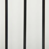 PawHut Foldable Pet Gate, with Three Panels & Two Support Feet - White(m-9)