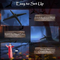 Outsunny 165 cm Life Size Halloween Animated Clown with Red Light Up Eyes, Sound Activated Moving Body, Scary Clown Halloween Decorations, Battery Operated, Indoor Party Props(m-7)