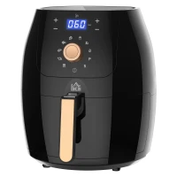 HOMCOM 1700W Air Fryer Over with 5.5L Capacity, Rapid Air Circulation, Digital Display, Adjustable Temperature, Timer for Healthy Oil Free Low Fat Cooking(m-11)
