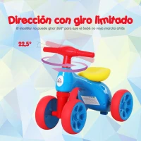 HOMCOM Bicicleta sin Pedales con Sonido y Mini Almacenamiento 57x33.5x42.5cm 20kg(m-5)