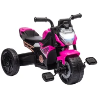 AIYAPLAY Motorcycle Design, 3 in 1 Toddler Trike, Sliding Car, Balance Bike with Headlight, Music, Horn, Pink(m-1)