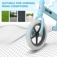 HOMCOM 12" Kids Balance Bike No Pedal Bicycle Adjustable Seat Toddler Training Bike W/ Shock Absorber 2 - 5 Years Blue(m-8)