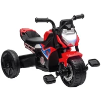 AIYAPLAY Motorcycle Design, 3 in 1 Toddler Trike, Sliding Car, Balance Bike with Headlight, Music, Horn, Red(m-10)