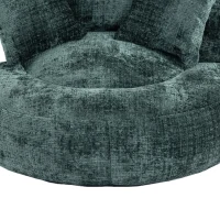 Lazy Sofa Bean Bag Chair with Memory Foam Filling, High Back and Three Pillows, Indoor and Outdoor Use, 108L x 108W x 52H cm, Green(m-13)