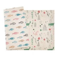 HOMCOM Foldable Baby Foam Play Mat Reversible Floor Play Crawling Mat Toddler Playmat Educational Waterproof 200 x 150cm x 1cm(m-10)