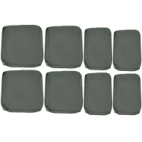 Outsunny  Replacement Cushion Cover Garden Rattan Patio Furniture Seat Cover Polyester Outdoor Deep Grey- No Cushion Included(m-1)