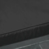 Outsunny Garden Bench Cushion 2 Seater Loveseat Seat Pad for Patio Swing Furniture for Indoor & Outdoor Use, 120 x 50 x 8 cm, Black(m-9)