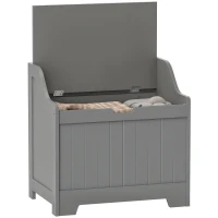 HOMCOM 61L Home Storage Chest - Grey(m-10)