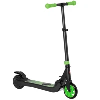 HOMCOM Folding Electric Scooter with Brake, for Ages 6+ Years, 8km/h Maximum Speed, Green(m-10)
