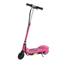 HOMCOM Foldable Electric Kids Scooter, Ride-on for Ages 7-14 Years, Pink(m-10)