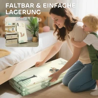AIYAPLAY Spielmatte Baby 196 x 176 x 1,5 cm faltbar Doppelseitige Krabbelmatte Mehrfarbig(m-7)