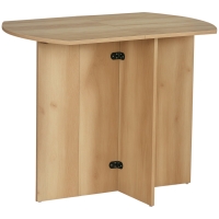 HOMCOM Tavolo da Pranzo Pieghevole Salvaspazio in Legno, 90x60x74cm, Quercia