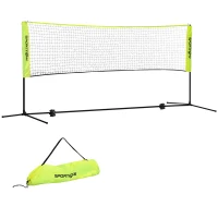 SPORTNOW 3m Badminton Net, Height Adjustable Outdoor Sports Net, with Carry Bag, for Tennis, Pickleball, Volleyball(m-1)