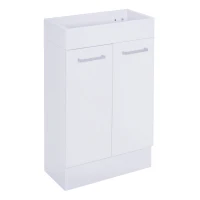 kleankin Under Sink Bathroom Vanity Unit Ceramic Basin Sink Cloakroom Storage Cabinet Home Furniture(m-10)