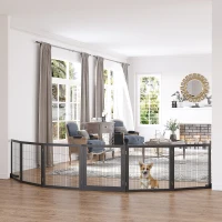 PawHut barrière voor honden 432 cm x 36 cm x 70 cm(m-2)
