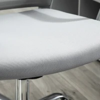 Vinsetto Ergonomic Desk Chair Mesh Office Chair with Adjustable Height Armrest and 360° Swivel Castor Wheels Grey(m-9)