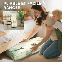 AIYAPLAY Tapis de jeu pour enfant bebe, tapis d'éveil bébé pliable épais réversible en mousse, 196 x 176 x 1,5 cm, multicolore(m-7)