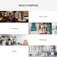 DURHAND 60 Drawers Parts Organiser Wall Mounted Storage Cabinet Garage for Small Nuts Bolts Tools Clear Orange(m-5)