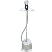 HOMCOM 1800W Standing Clothes Steamer, with Accessories - Grey(m-1)