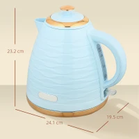 HOMCOM 3kW Rapid Boil Honeycomb Kettle - Light Blue(m-3)