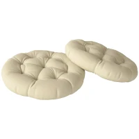 Outsunny Set of Two Φ60cm Outdoor Cushions - Beige(m-10)