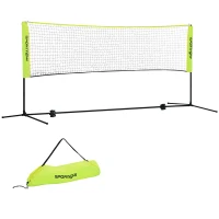 SPORTNOW 3m Badminton Net, Height Adjustable Outdoor Sports Net, with Carry Bag, for Tennis, Pickleball, Volleyball(m-10)