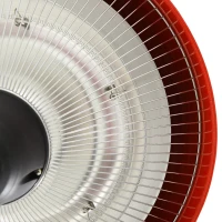 Outsunny 1500W Outdoor Ceiling Mounted Patio Heater, Garden Electric Halogen Heat Warmer Hanging Lamp, Aluminium, Red(m-9)