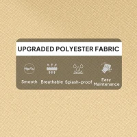 Outsunny 115 x 56cm Rocking Chair Padded Seat Cushion - Beige(m-5)