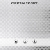 HOMCOM 4 Tier Stainless Steel Kitchen Storage Trolley with Adjustable Shelves - Silver(m-7)